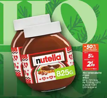 Netto Pâte à tartiner noisettes et cacao nutella offre
