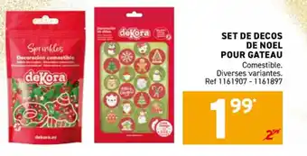 Trafic Set de decos de noel pour gateau offre