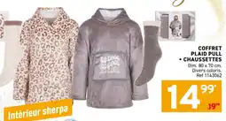 Trafic Coffret plaid pull + chaussettes offre