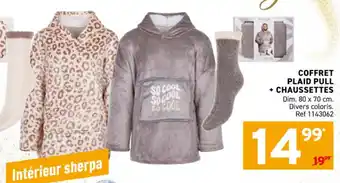 Trafic Coffret plaid pull + chaussettes offre