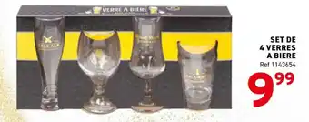 Trafic Set de 4 verres a biere offre
