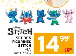 Trafic Set de 5 figurines stitch +3a. offre