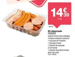 Promocash Kit choucroute fassier offre