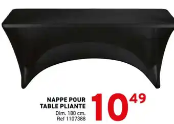 Trafic Nappe pour table pliante offre