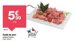 Promocash Sauté de porc offre