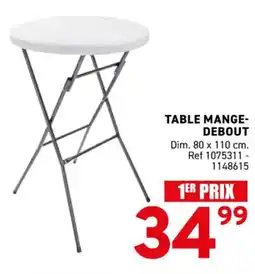 Trafic Table mange- debout offre