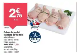 Promocash Cuisse de poulet standard et ou halal offre