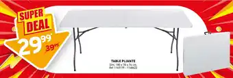 Trafic Table pliante offre