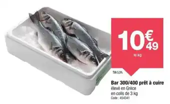 Promocash Bar 300 400 prêt à cuire offre