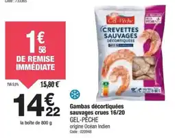 Promocash Gambas décortiquées sauvages crues 16/20 offre