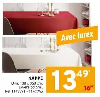 Trafic Nappe offre