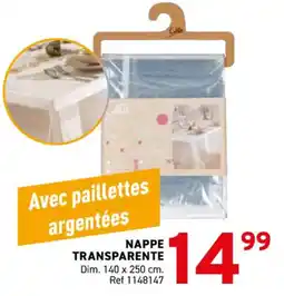 Trafic Nappe transparente offre