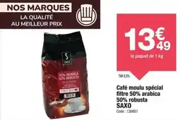 Promocash Café moulu spécial filtre 50% arabica 50% robusta saxo offre