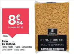 Promocash Pâtes en cuisine offre