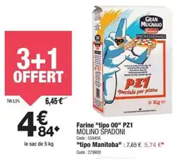Promocash Farine tipo 00 pz1 molino spadoni offre