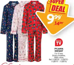 Trafic Pyjama enfant offre