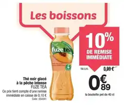 Promocash Thé noir glacé à la pêche intense fuze tea offre