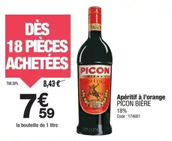 Promocash Apéritif à l'orange picon bière offre