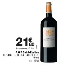 Promocash A.o.p. saint-émilion les hauts de la gaffelière offre