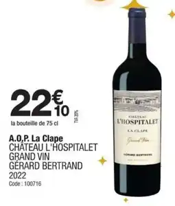 Promocash A.o.p. la clape offre