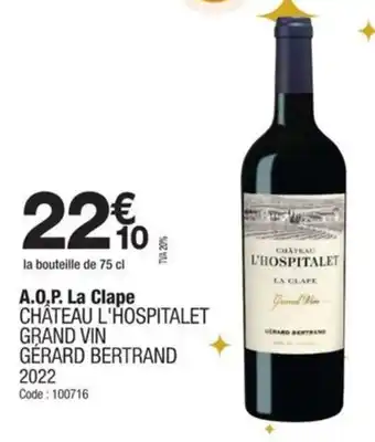 Promocash A.o.p. la clape offre