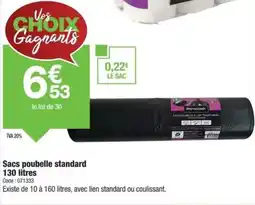 Promocash Sacs poubelle standard offre