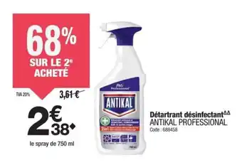 Promocash Détartrant désinfectant antikal professional offre