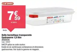 Promocash Boîte hermétique transparente gastronorm offre