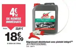 Promocash Dégraissant désinfectant avec pistolet intégré jex professionnel offre