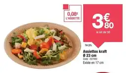 Promocash Assiettes kraft offre