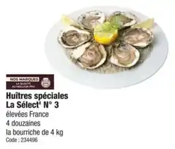 Promocash Huîtres spéciales la sélect n° 3 offre