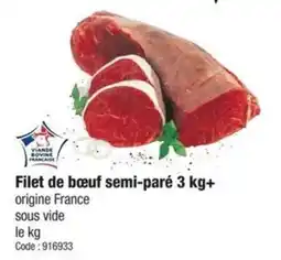Promocash Filet de bœuf semi-paré offre