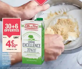 Promocash Crème excellence gastronomie elle & vire professionnel offre