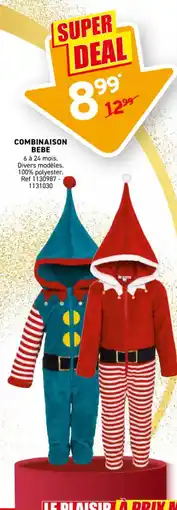 Trafic Combinaison bebe offre