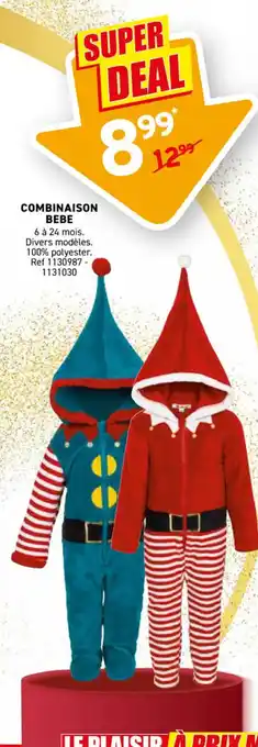 Trafic Combinaison bebe offre