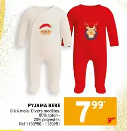 Trafic Pyjama bebe offre
