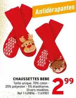 Trafic Chaussettes bebe offre