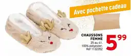 Trafic Chaussons femme offre