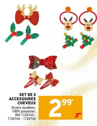 Trafic Set de 3 accessoires cheveux offre