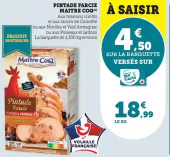 MAITRE COQ Pintade farcie