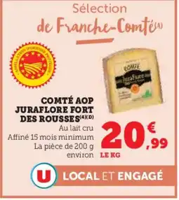 U Express Comté aop juraflore fort des rousses offre