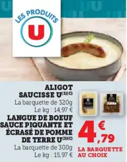 U Express U Aligot saucisse offre