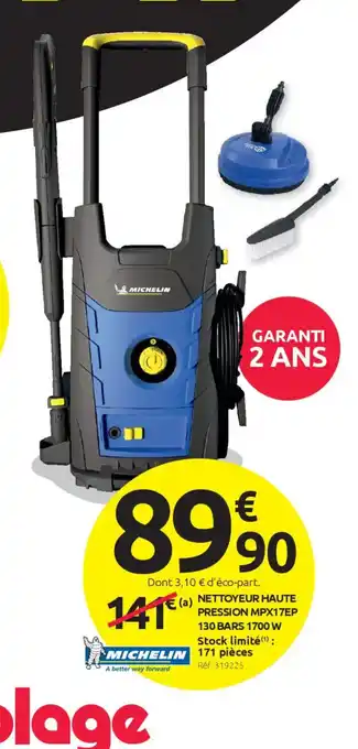 Mr Bricolage MICHELIN Nettoyeur haute pression mpx17ep 130 bars 1700 w offre