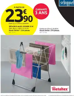 Mr Bricolage Séchoir à ailes à poser 15 m offre