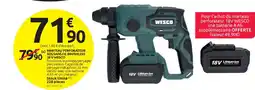 Mr Bricolage WESCO Marteau perforateur sds sans fil brushless 18v offre
