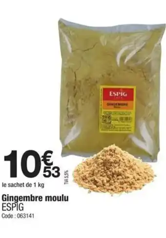 Promocash ESPIG Gingembre moulu offre