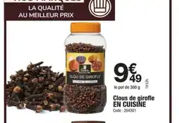 Promocash EN CUISINE Clous de girofle offre