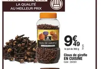 Promocash EN CUISINE Clous de girofle offre