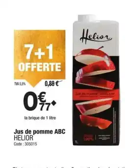 Promocash HELIOR Jus de pomme ABC offre