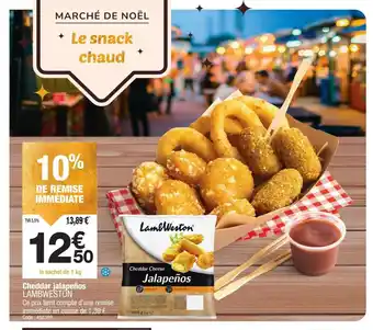 Promocash LAMBWESTON Cheddar jalapeños offre